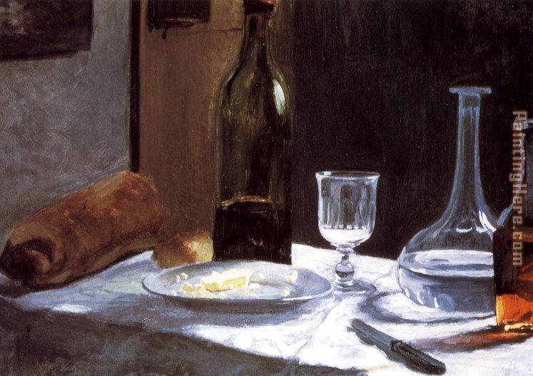Claude Monet Still Life with Bottles